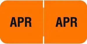 Barkley FMBLM Compatible "Apr" Month Labels, Laminated Stock,1-1/2" x 3/4", Individual Months - Roll of 250