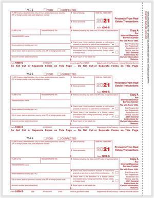 TFP 1099-S Federal Copy A - Pack of 100