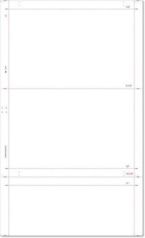 8-1/2" x 14" EZ Fold Multi-Purpose Totally Blank - No Check Perforation (Box of 2000) 8-1/2" x 14" EZ Fold Multi-Purpose Totally Blank - No Check Perforation (Box of 2000)