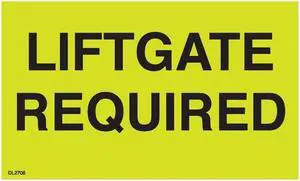 3" x 5" Liftgate Required labels (500 per Roll)
