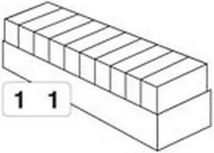 Jeter Compatible Numeric "0-9" Labels, Complete set, Polylaminated Stock, 3/4" x 1-1/2" Individual Numbers (5000 Labels)
