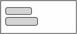 #10 DG-1NT Double Poly Window Envelopes, 4-1/8" x 9-1/2", 24# White, No Tint Double Lookins (DG-1NT) (Box of 500)