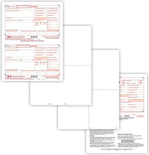 TFP W-2 Packaged Blank Laser Set, 6-Part, 50 Employees TFP W-2 Packaged Blank Laser Set, 6-Part, 50 Employees