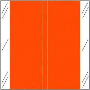Tabbies 11600 Compatible Solid Orange Labels, 100# laminated stock, 1-1/2" x 1-1/2" Individual Colors - Roll of 501