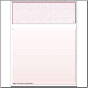 Burgundy Laser Check, Top Position, Fingerprint II, Panels at 3-1/2 - 3-1/2 - 4 (Ream of 500)