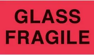 3" x 5" Glass Fragile Labels (500 per Roll)