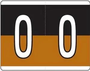 Kardex Compatible "O" Labels, Laminated Stock, 1-1/4" X 1-19/32" Individual Letters - Roll of 500