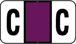 Jeter 7200 Compatible "C" Labels, Laminated Stock, 15/16" X 1-5/8", Individual Letters - Pack of 225