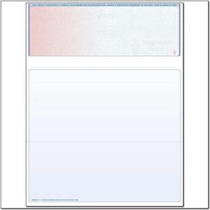 Red to Blue Rainbow Laser Check, Top Position, Fingerprint II, Panels at 3-1/2 - 4 - 3-1/2 (Ream of 500)