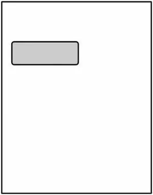 Poly Window Open End Catalog Envelopes, 9" x 11-1/2", 28#, White, Center Seam (Box of 500)