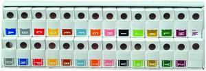 VRE/GBS Compatible "A-Z, plus Mc" Labels, Polylaminated Stock, 1.3 " X 1-1/4" Complete Set - 27 Rolls of 250