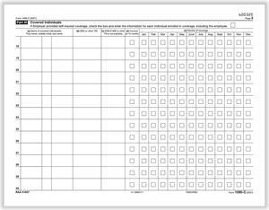 TFP Form 1095-C IRS Continuation Copy Employer-Provided Health Insurance Offer And Coverage - Pack of 100