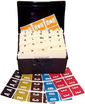 Barkley ADPK Compatible Alpha Labels, Laminated Stock, 1-1/2" X 1-1/2", Complete Set - 6,156 labels