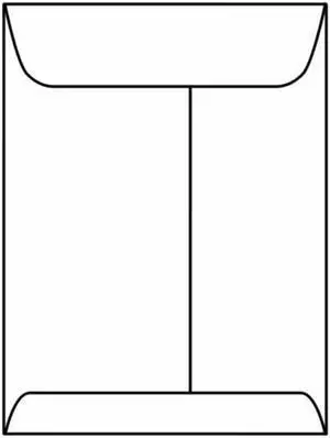 Open End Catalog Envelopes, 11-1/2" x 14-1/2", 32#, White Kraft, Center Seam (Box of 500)