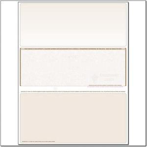 Brown Laser Check, Middle Position, Fingerprint II, Panels at 3-1/2 - 3-1/2 - 4 (Ream of 500)