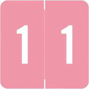 Barkley FNDBM Compatible  "1" Numeric Labels, Laminated Stock, 1-1/2" x 1-1/2" Individual Numbers - Roll of 500