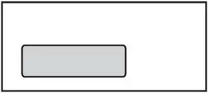 #10 Digi-Clear Window Envelopes, 4-1/8" x 9-1/2", 24#, H-Style Window, White, Laser Compatible (Box of 500)