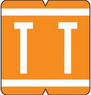 VRE/GBS Compatible "T" Labels, Polylaminated Stock, 1.3 " X 1-1/4" Individual Letters - 200 Per Pack