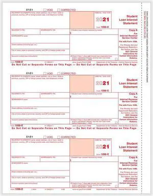 TFP 1098-E Federal Copy A - Pack of 100