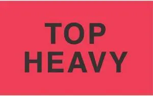3" x 5" Top Heavy Labels (500 per Roll)
