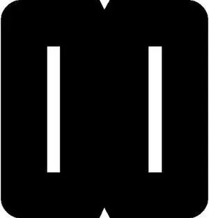 GBS Compatible "I" Labels, Laminated Stock, 1-5/16" X 1-1/4" Individual Letters - Rolls of 550