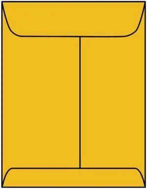 Open End Catalog Envelopes, 5-1/2" x 8-1/4", 24#, Tan / Brown Kraft, Center Seam (Box of 500)