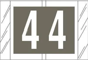 Tabbies Compatible "4" Numeric Labels, Laminated Stock, 1" X 1-1/2" Individual Numbers - Roll of 500