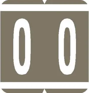 GBS Compatible "O" Labels, Laminated Stock, 1-5/16" X 1-1/4" Individual Letters - Pack of 200