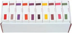 Ames Compatible Solid Color Labels, Unlaminated Stock, 1-3/4" x 1/2" Complete Set - 10 Rolls of 1000