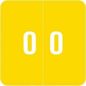 Smead DCC Compatible "0" Numeric Labels, Laminated Stock, 1-1/2" x 1-1/2"" Individual Numbers - Roll of 250