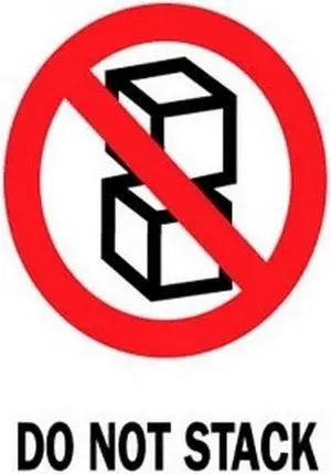 4" x 6" Do Not Stack Labels (500 per Roll)