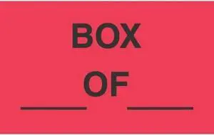 1-3/8" x 2" Box ____ Of ____ Labels (500 per Roll)