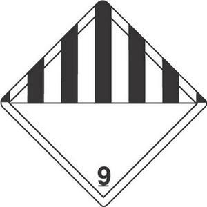 4" x 4" Class 9 D.O.T. Hazard Labels (500 per Roll)