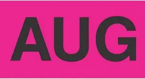 2" x 3" August Labels (500 per Roll)