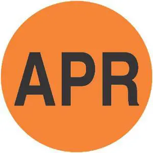 2" Diameter April Circle Labels (500 per Roll)