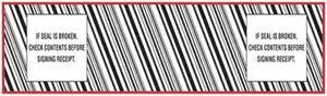 2" x 110 Yd 1.9 mil Polypropylene Hot Melt "If Seal Is Broken..." Printed Tape (Case of 36 Rolls)