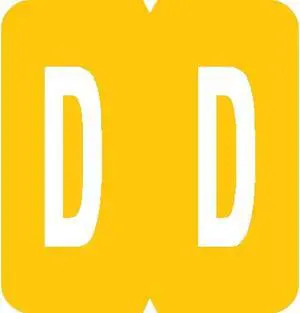 GBS Compatible "D" Labels, Laminated Stock, 1-5/16" X 1-1/4" Individual Letters - Rolls of 550