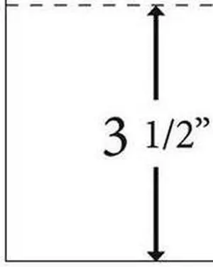 8-1/2" x 14" Laser Cut Sheet, 20# White Stock, 1 Horizontal Perforation 3-1/2" from Bottom (Carton of 2500)