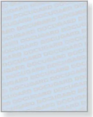 8-1/2'' x 11" Standard Blue Multi-Purpose Security Paper, 7 Security Features, 24# Blue Stock (Carton of 2500)
