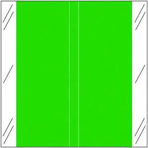 Tabbies 11600 Compatible Solid Dark Green Labels, 100# laminated stock, 1-1/2" x 1-1/2" Individual Colors - Roll of 510