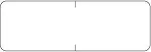 Barkley Compatible Solid White Labels, Laminated Stock, 1/2" X 1-1/2" Individual Colors - Roll of 500