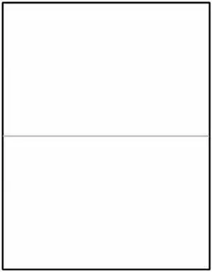 Laser Label Sheet, 8-1/2" x 5-1/2" Laser Finish, Flat Sheet and Pre-Die Cut Labels (Box of 100)