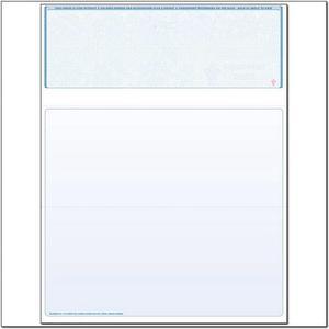 Blue Laser Check, Top Position, Fingerprint II, Panels at 3-1/2 - 3-1/2 - 4 (Ream of 500)