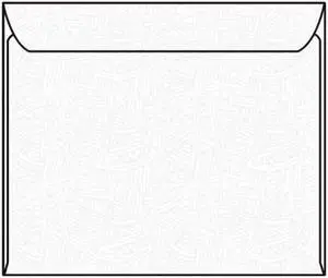 Open Side Booklet Envelopes, 10" x 13", 28#, White (92% Brightness), Black Wesco Inside Tint (Box of 500)
