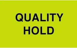 2" x 3" Quality Hold Labels (500 per Roll)