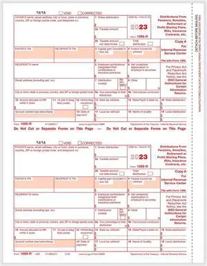 TFP 1099-R Federal Copy A - Pack of 1000