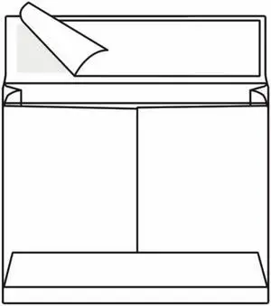 Open Side Expansion Tyvek Booklet Envelopes, 12" x 16", 18#, White, Water and Burst Resistant, Pressure Sensitive Seal