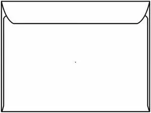Open Side Booklet Envelopes, 6" x 9-1/2", 24#, White, Side Seams (Box of 500)