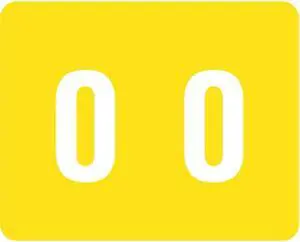 Smead DCCRN Compatible "0" Numeric Labels, Laminated Stock, 1" X 1-1/4" Individual Numbers - Roll of 500