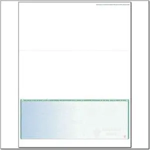 Blue to Green Rainbow Laser Check, Bottom Position, Fingerprint II, Tri-Fold (Ream of 500)